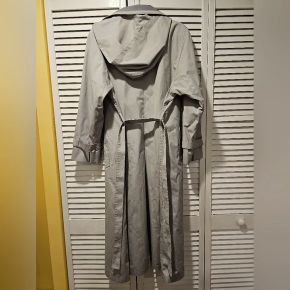 Vintage Women's London Fog Maincoat Size 18 Gray - Picture 4 of 4